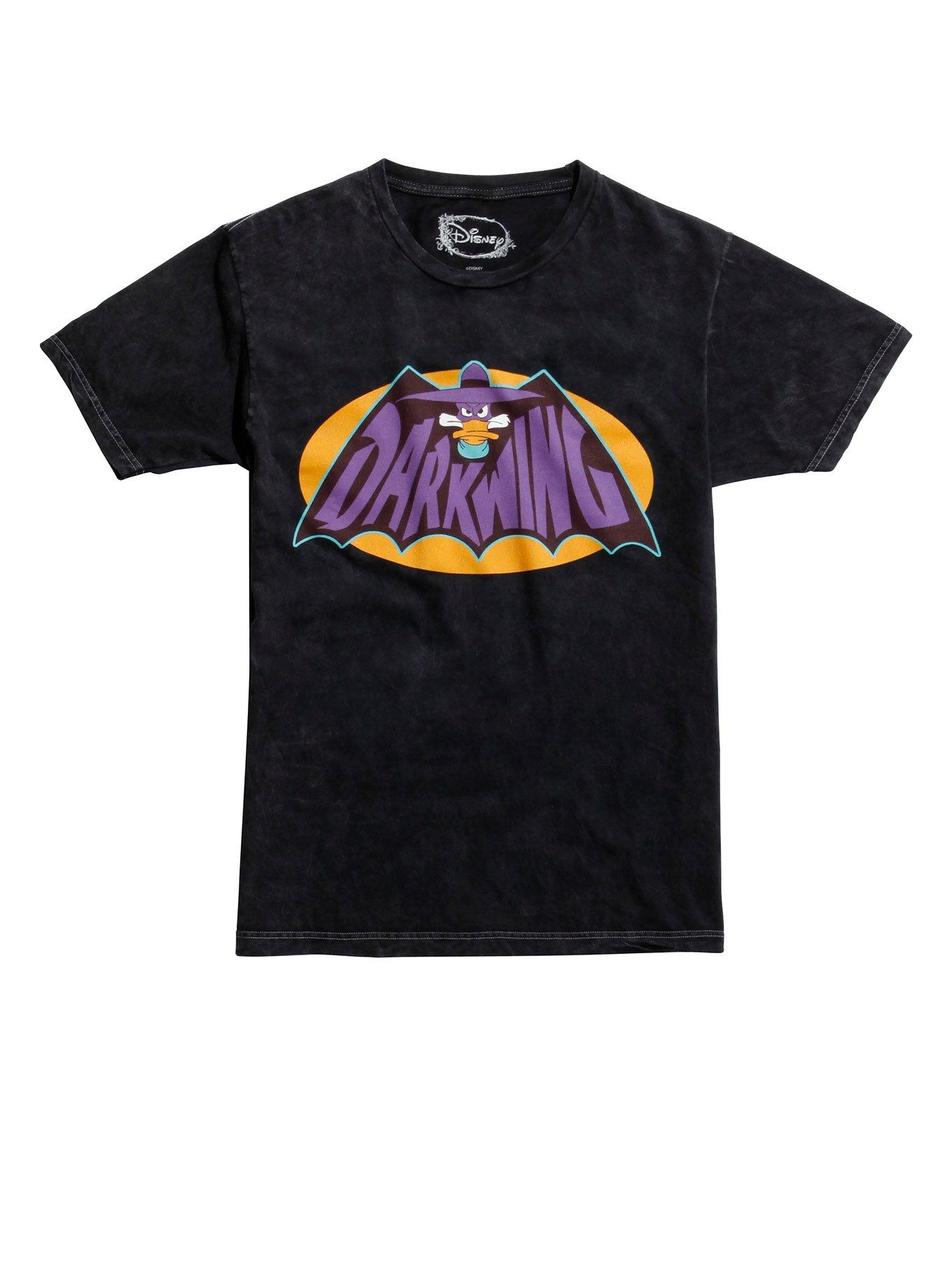 Disney Darkwing Duck Cape Wings Logo T-Shirt, BLACK, hi-res