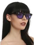Retro Translucent Purple Lens Sunglasses, , hi-res
