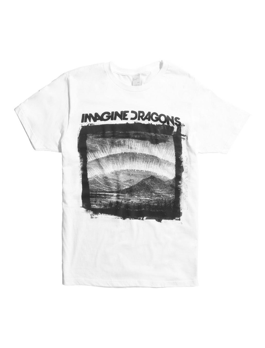 Imagine Dragons Landscape T-Shirt, WHITE, hi-res