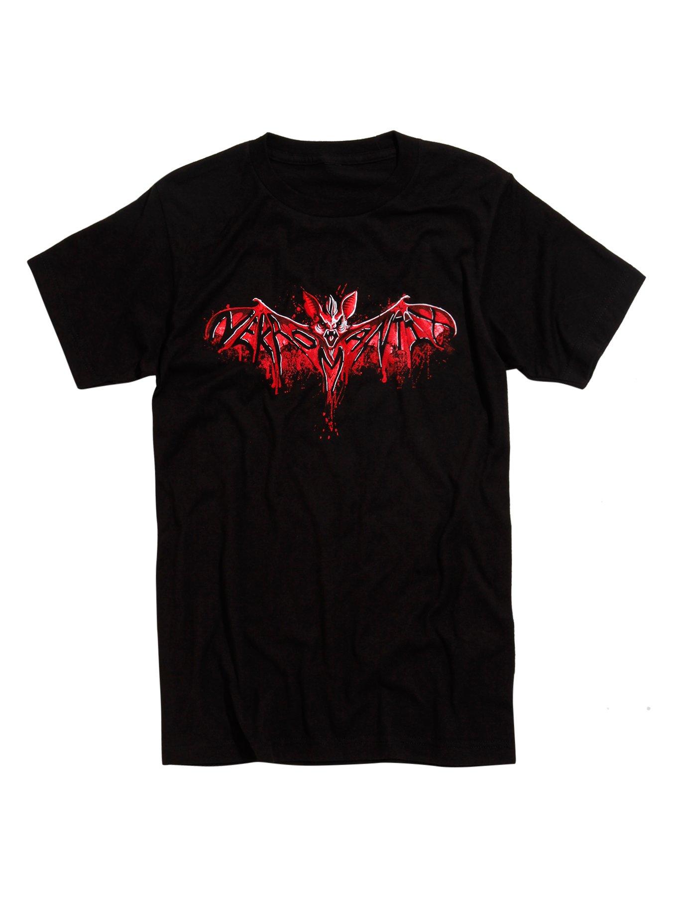 Nekromantix Bat Logo T-Shirt, BLACK, hi-res