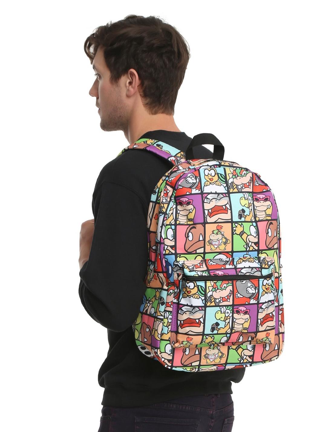 Super Mario Enemy Grid Print Backpack, , hi-res