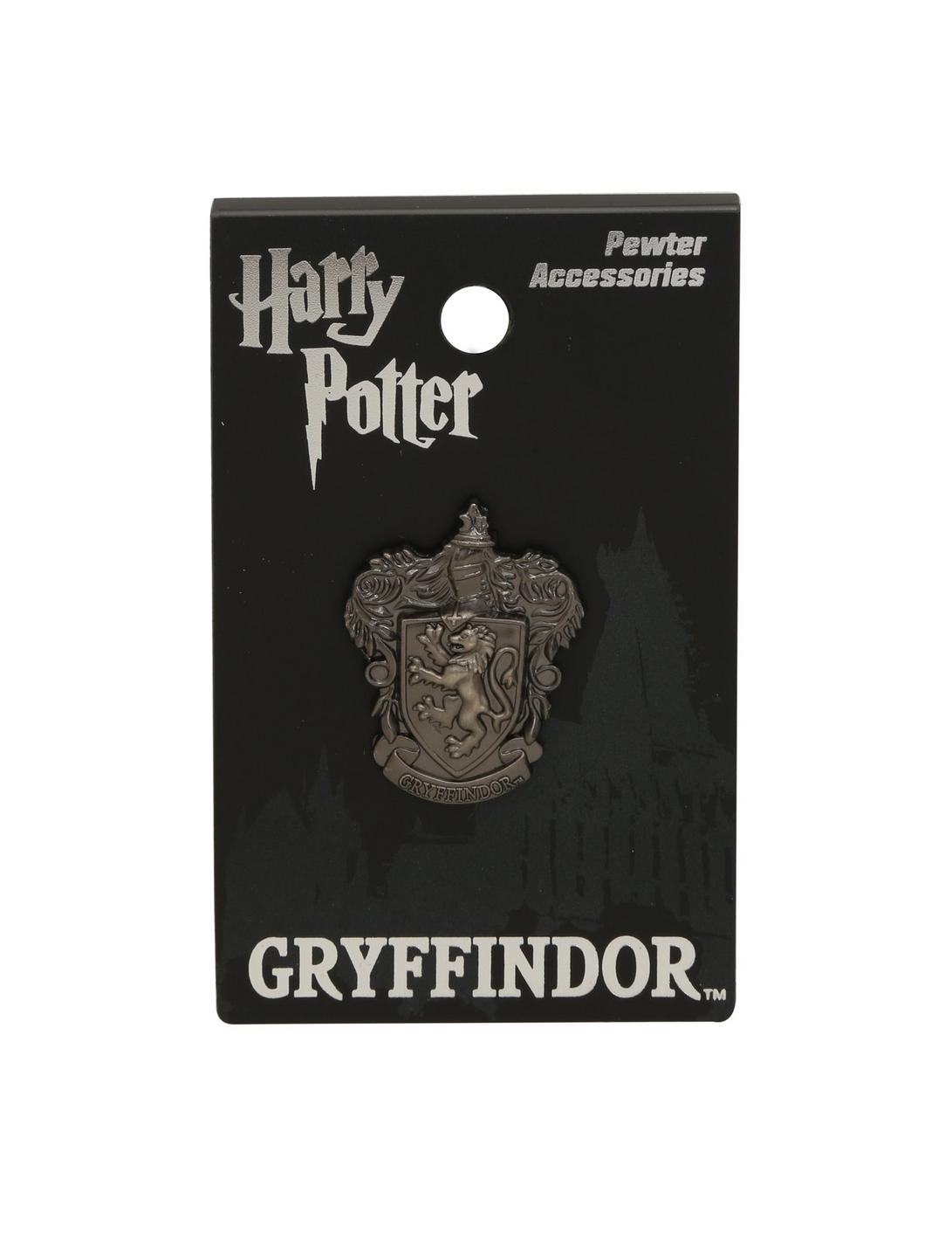 Harry Potter Gryffindor Crest Pewter Charm Pin, , hi-res