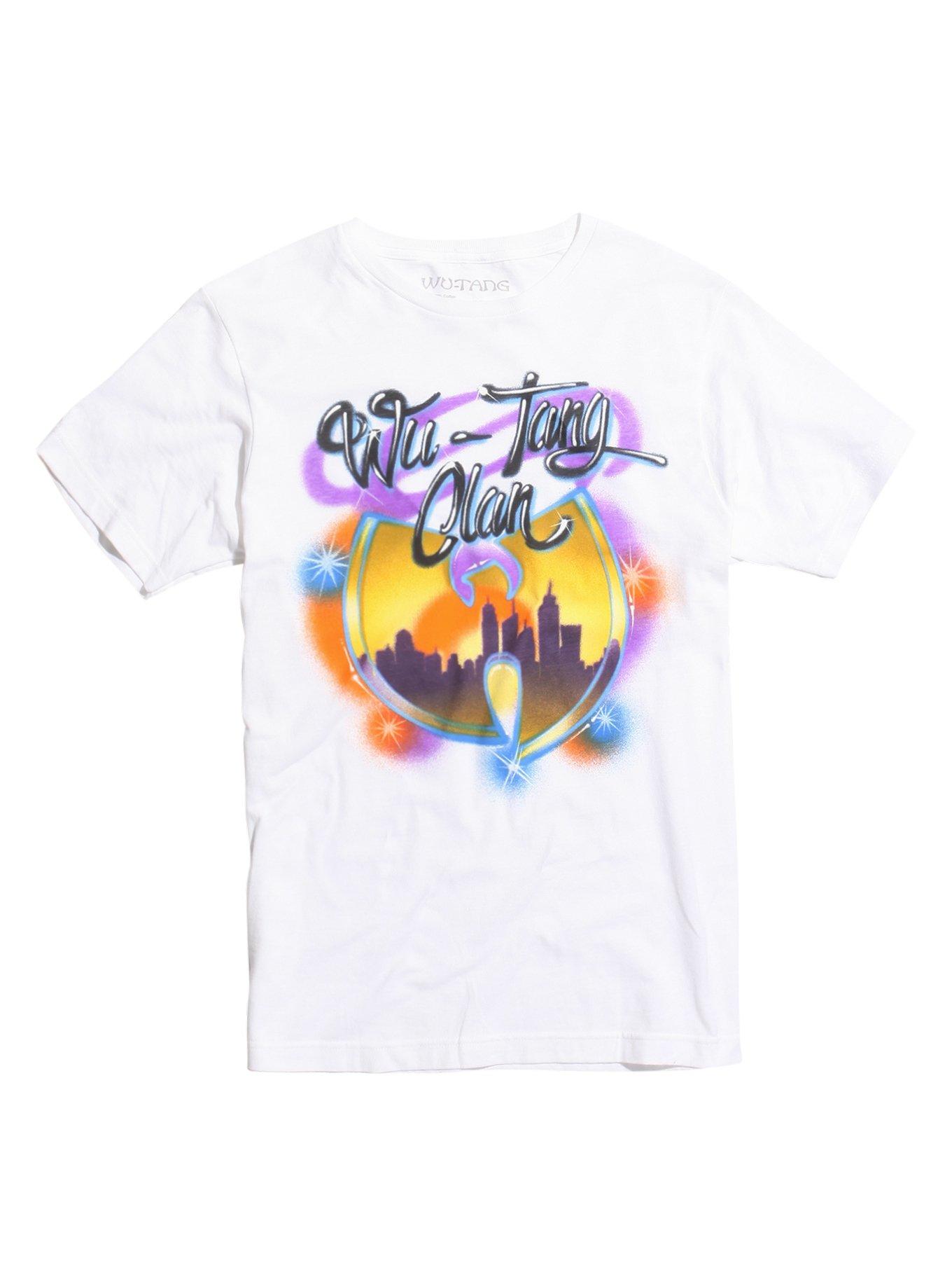 Wu-Tang Clan Airbrush Logo T-Shirt, WHITE, hi-res