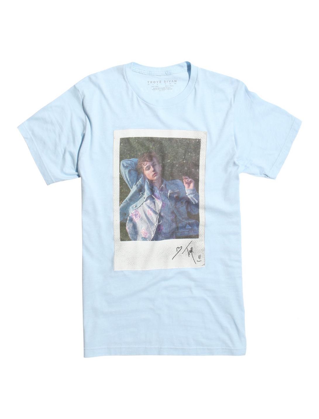 Troye Sivan Instant Photo T-Shirt, LIGHT BLUE, hi-res