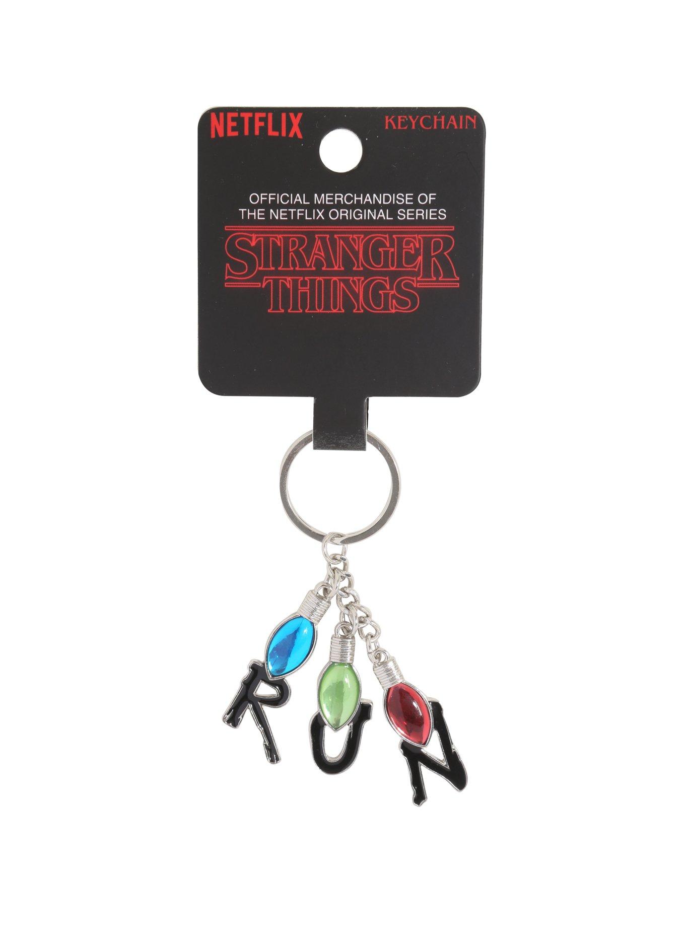 Stranger Things Christmas Lights RUN Key Chain, , hi-res