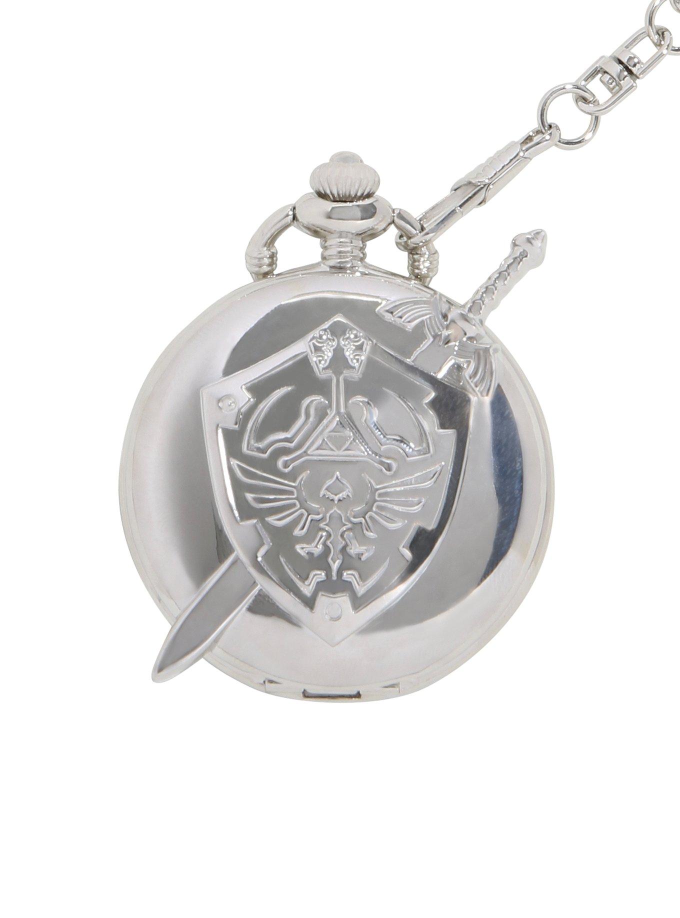 The Legend Of Zelda Molded Shield Pocket Watch, , hi-res