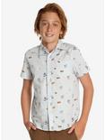 Star Wars BB-8 Woven Youth Button-Up, GREY, hi-res