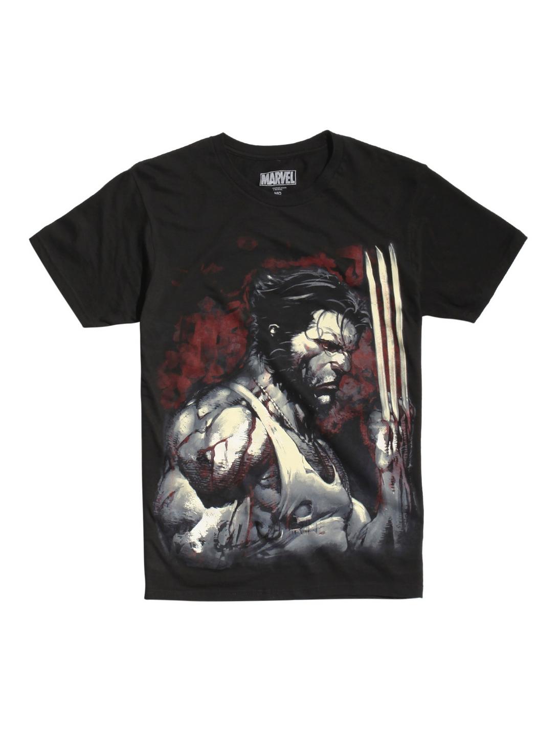 Marvel Wolverine Blood And Steel T-Shirt, BLACK, hi-res
