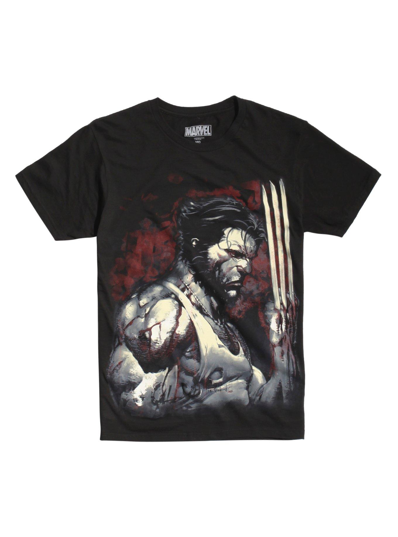 Marvel Wolverine Blood And Steel T-Shirt, BLACK, hi-res