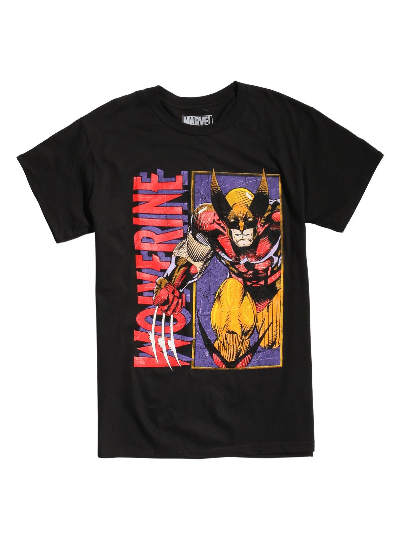 Marvel Wolverine Panel T-Shirt, BLACK, hi-res