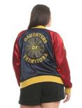 Her Universe DC Comics Wonder Woman Satin Souvenir Jacket Plus Size, BLUE, hi-res