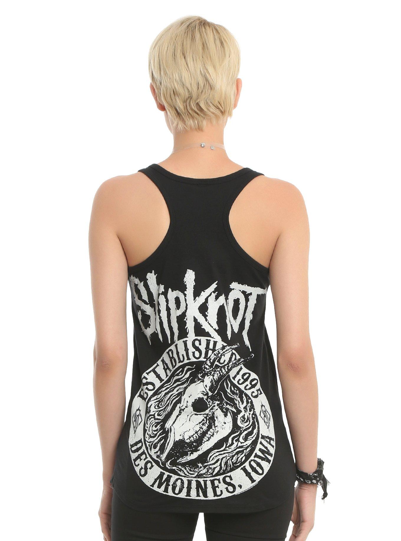 Slipknot Skull Girls Racerback Tank Top, BLACK, hi-res