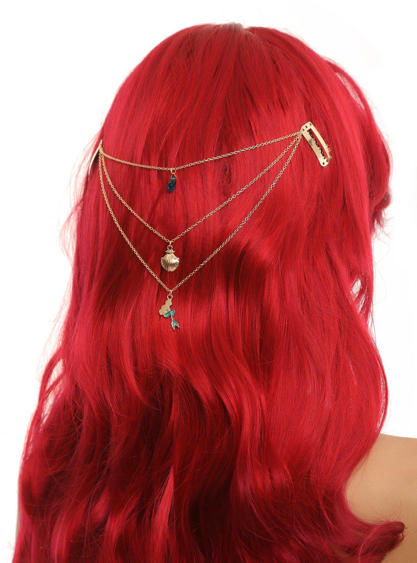 Disney The Little Mermaid Charm Hair Chain, , hi-res view 1