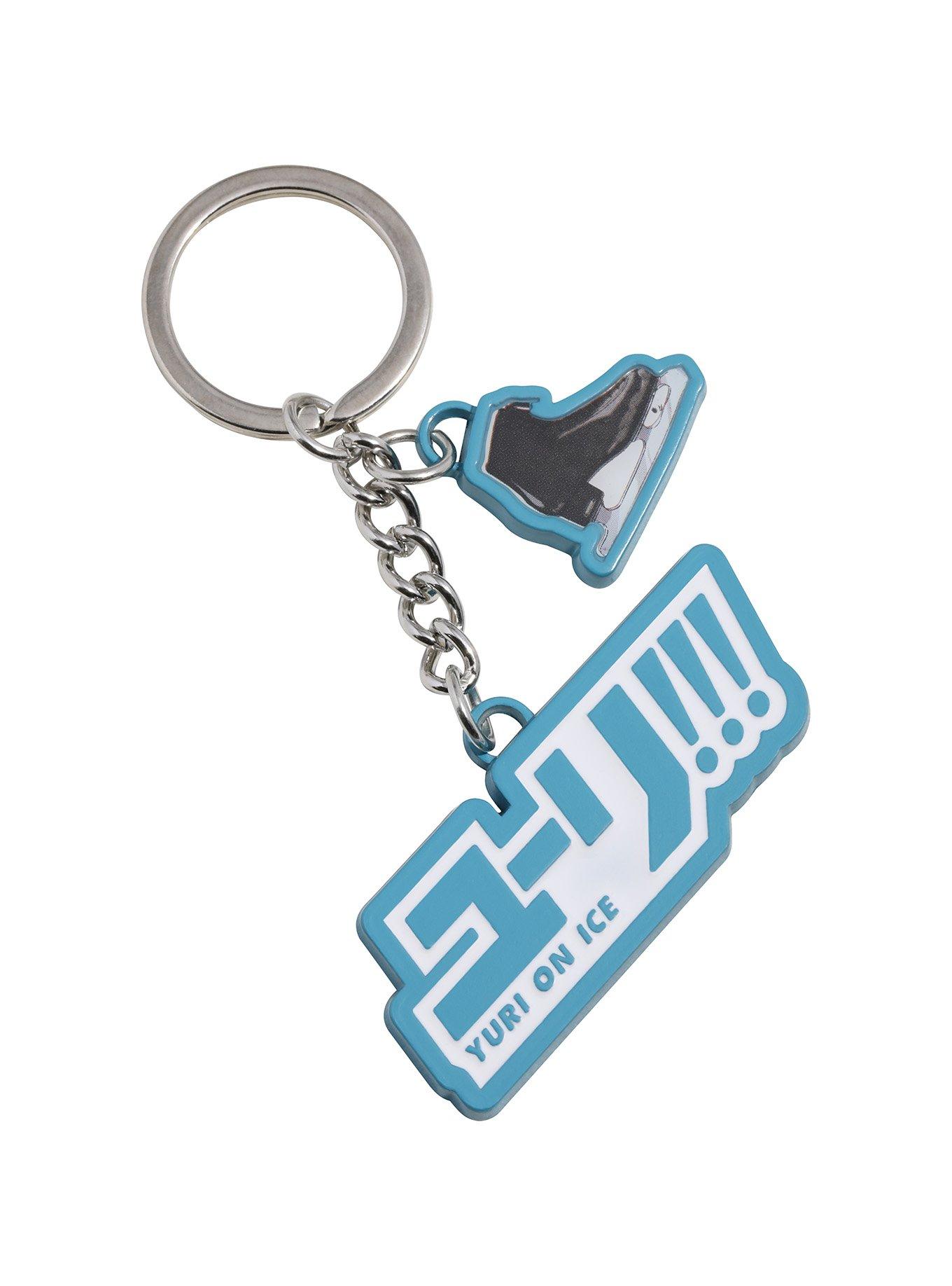 Yuri!!! On Ice Logo Skate Charm Key Chain, , hi-res