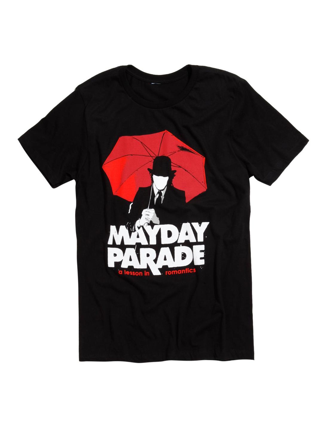 Mayday Parade A Lesson In Romantics Umbrella Man T-Shirt, BLACK, hi-res