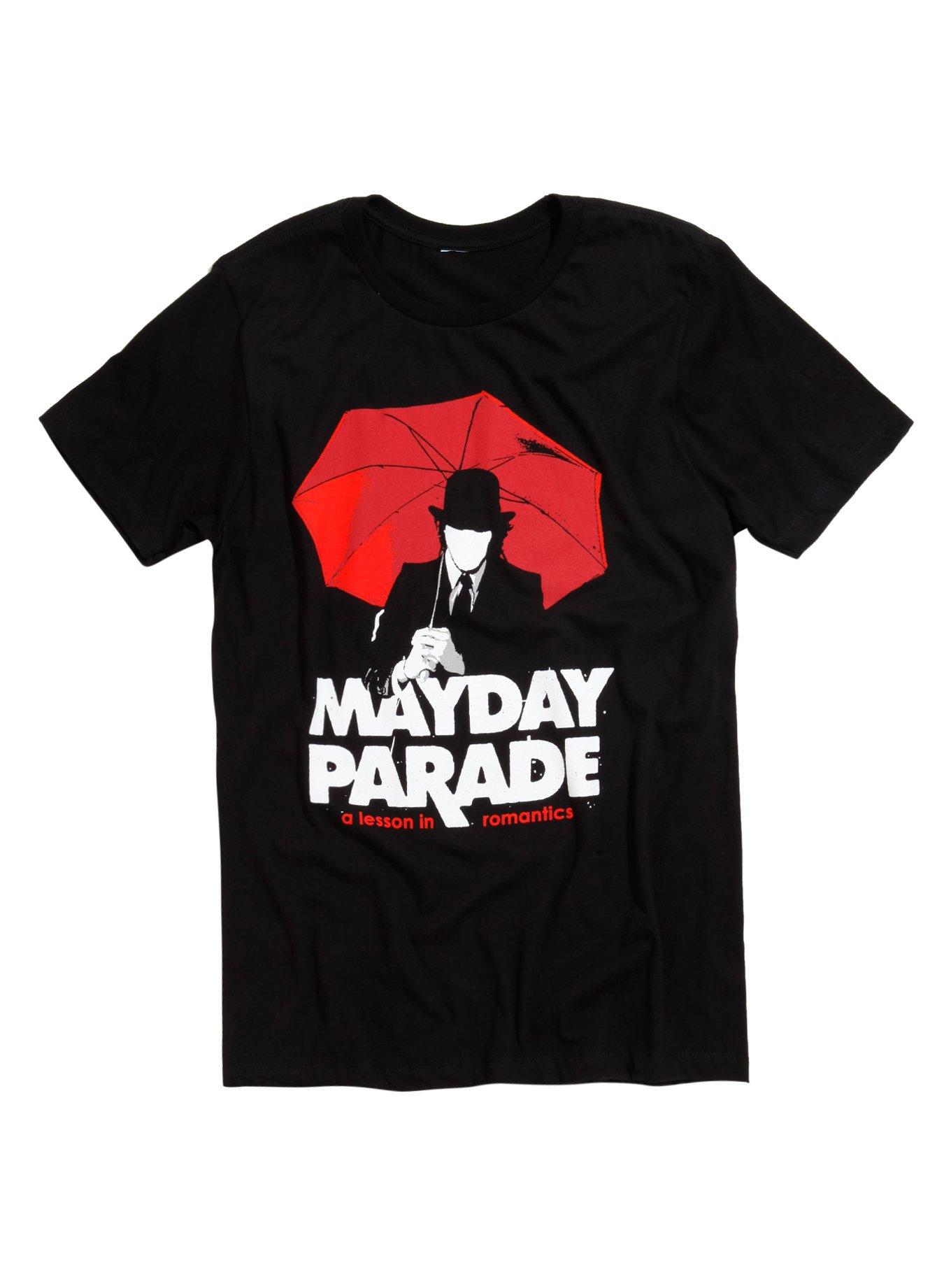 Mayday Parade A Lesson In Romantics Umbrella Man T-Shirt, BLACK, hi-res