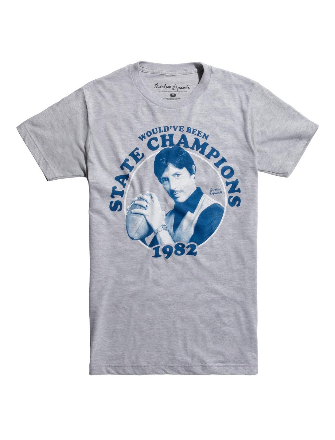 Napoleon Dynamite Uncle Rico State Champions 1982 T-Shirt, GREY, hi-res
