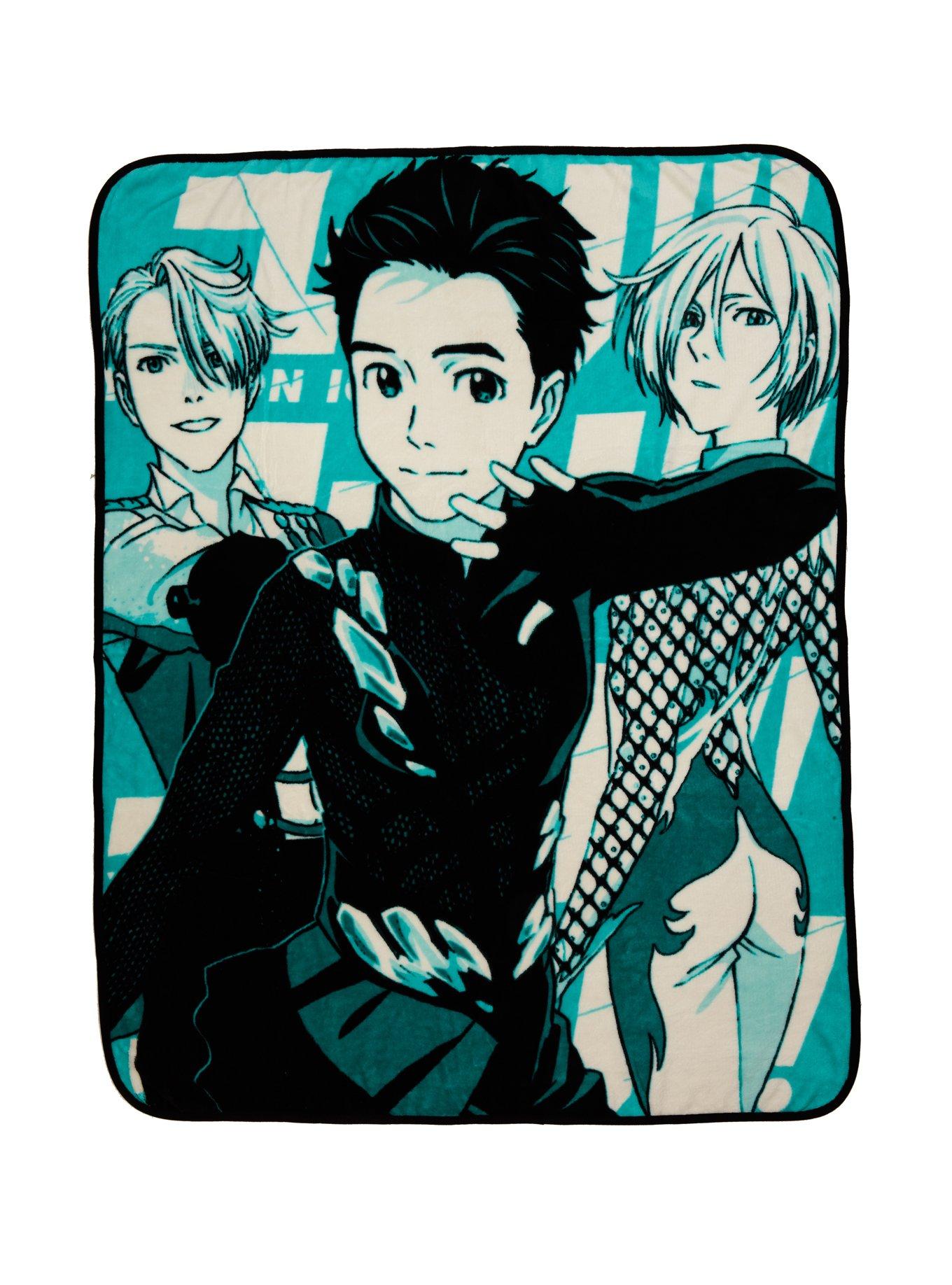 Yuri!!! On Ice Trio Plush Throw Blanket, , hi-res