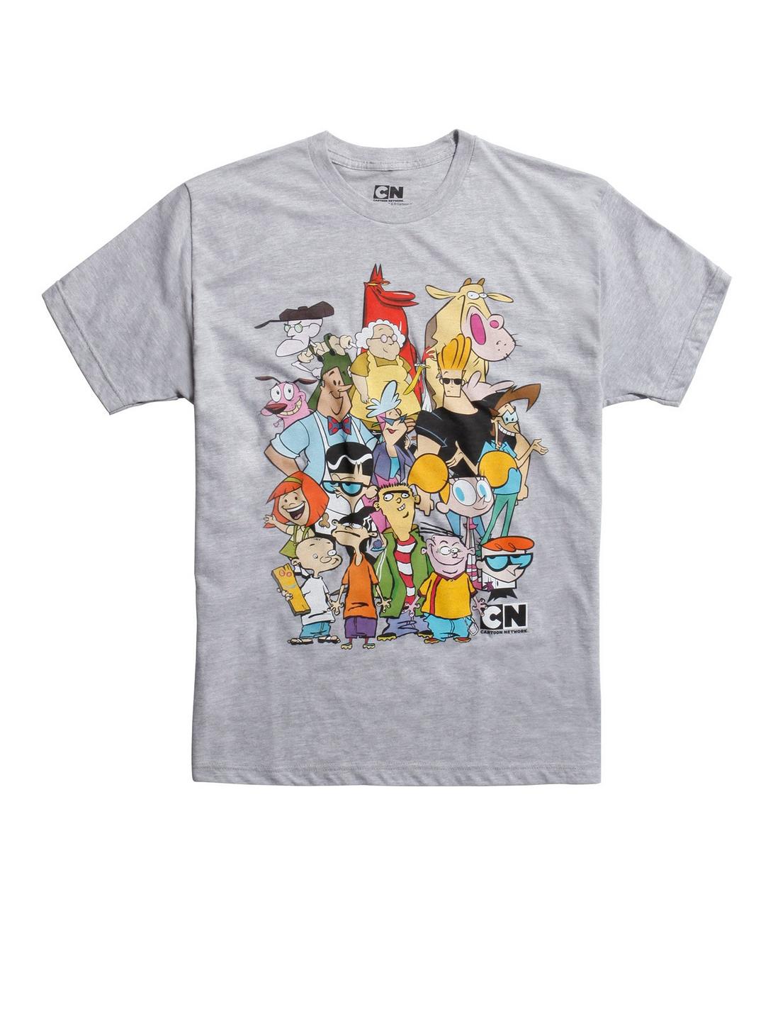 Cartoon Network Characters Collage T-Shirt, GREY, hi-res