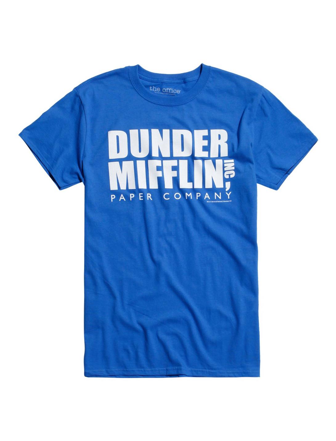 The Office Dunder Mifflin T-Shirt, BLUE, hi-res