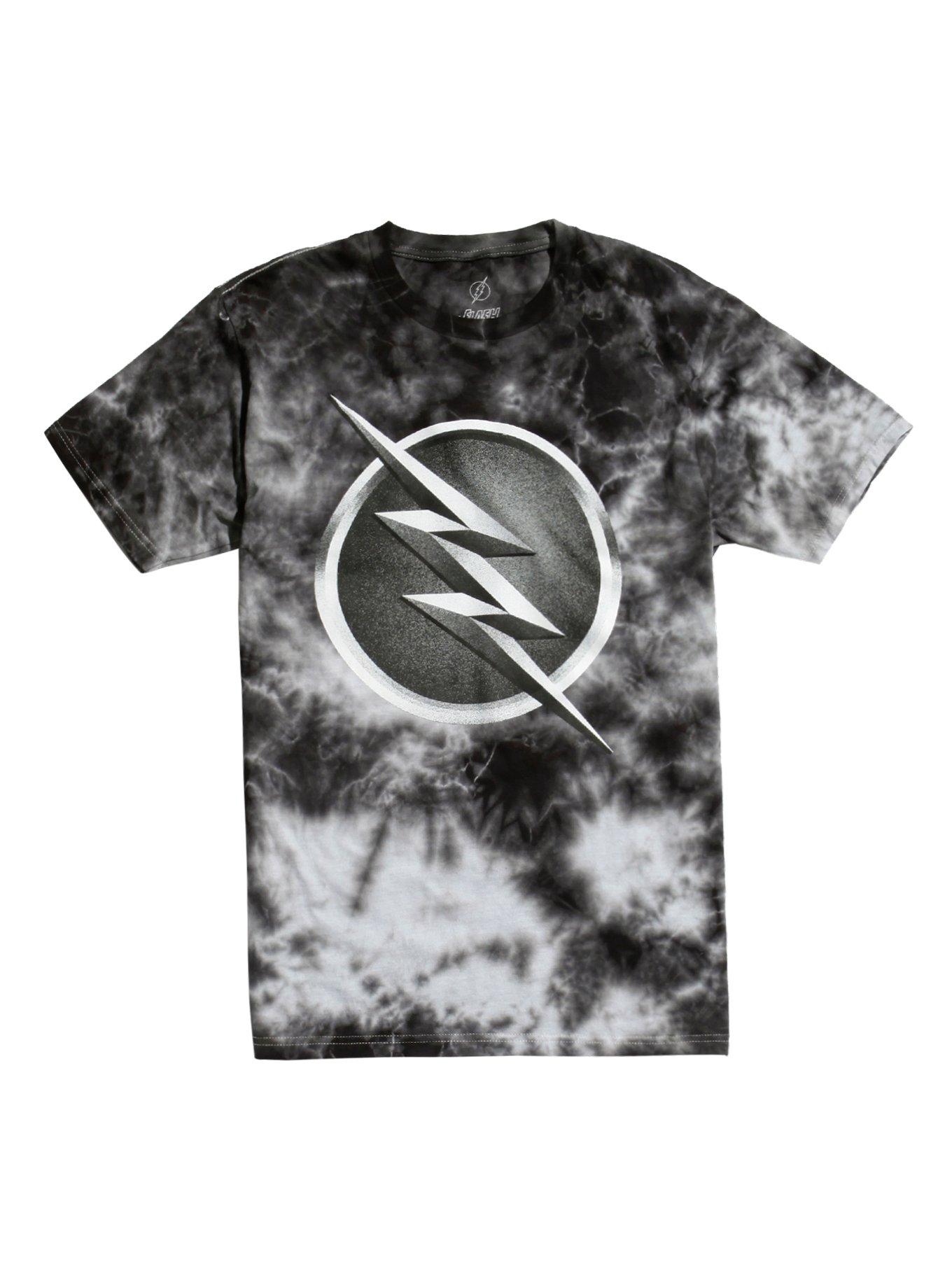 DC Comics The Flash Zoom Logo Tie Dye T-Shirt, GREY, hi-res