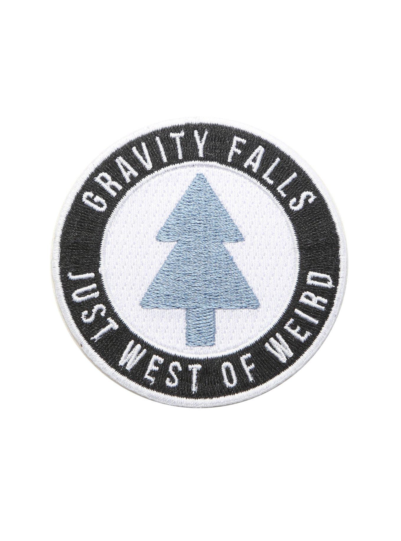 Gravity Falls Just West Of Weird Iron-On Patch, , hi-res