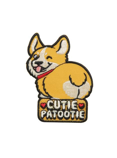 Loungefly Corgi Cutie Patootie Iron On Patch Hot Topic