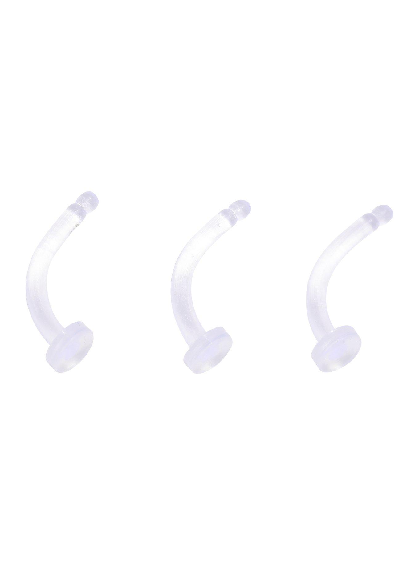 Bioflex Eyebrow Retainer 3 Pack, CLEAR, hi-res