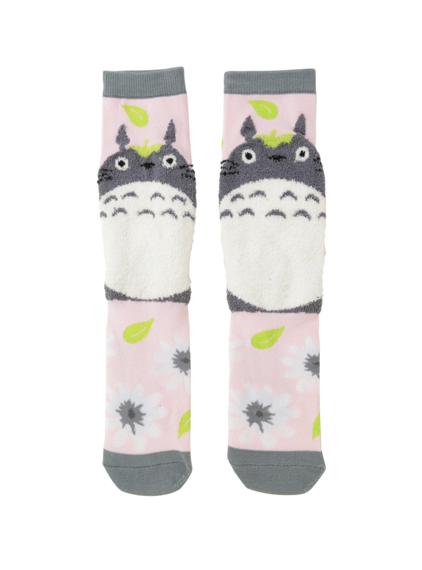 Studio Ghibli My Neighbor Totoro Fuzzy Girls Crew Socks, , hi-res