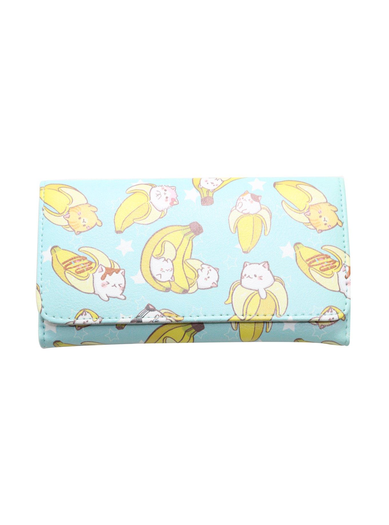 Bananya Toss Print Flip Wallet, , hi-res