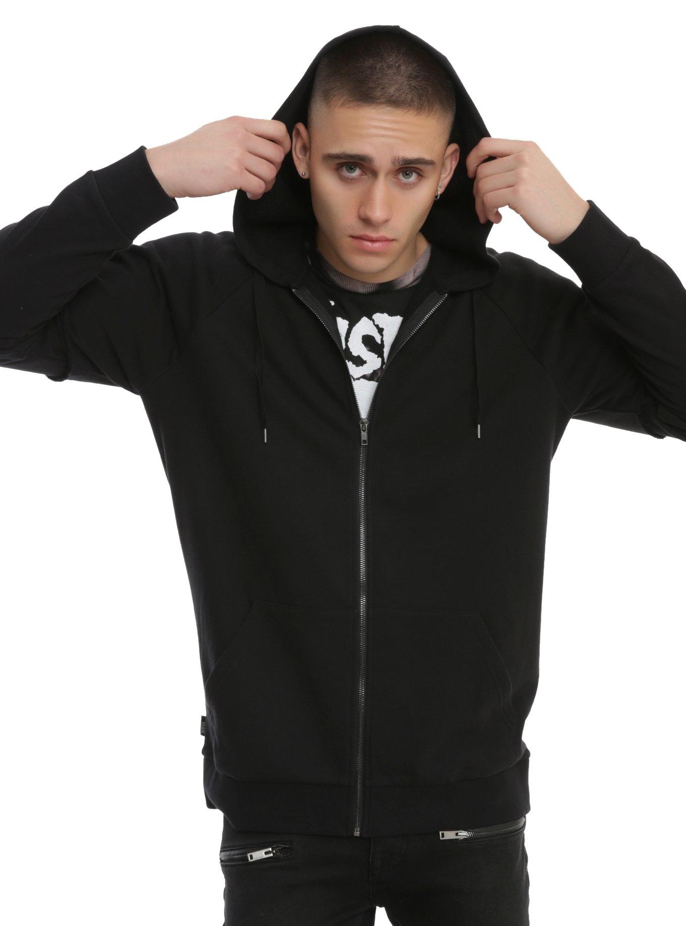 XXX RUDE Black Double Layer Hoodie | Hot Topic