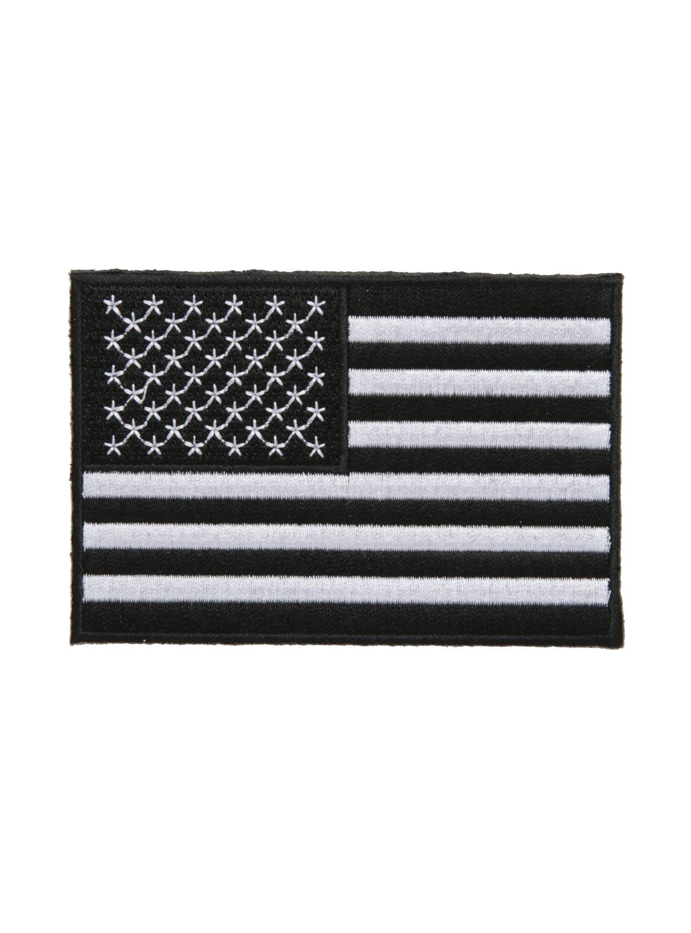 Black And White American Flag Patch Hot Topic