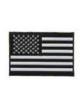 Black And White American Flag Patch, , hi-res