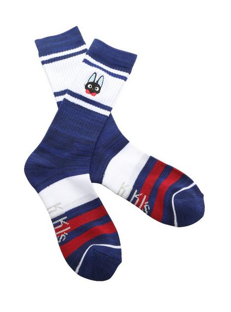 Studio Ghibli Kiki's Delivery Service Jiji Varsity Crew Socks | Hot Topic