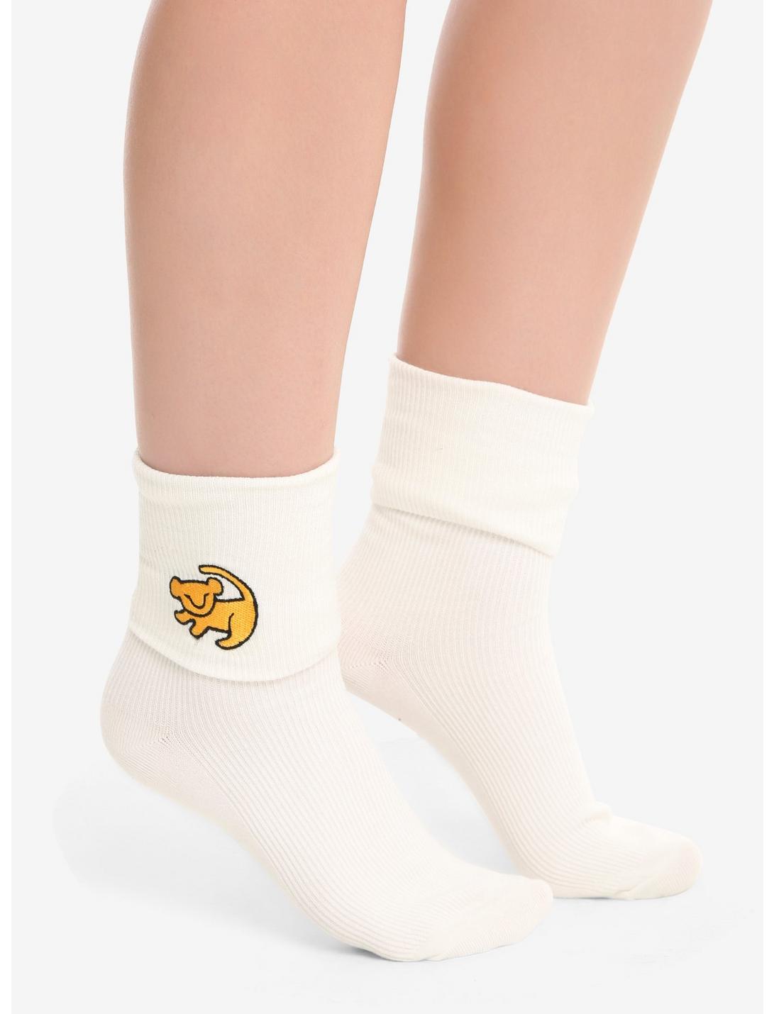 Disney The Lion King Simba Embroidered Ankle Socks, , hi-res