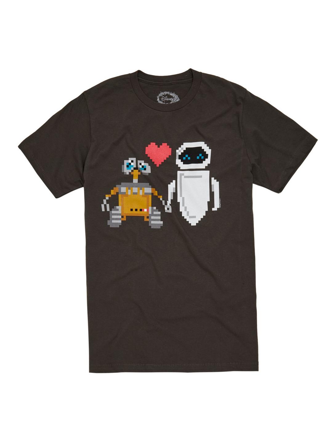 Disney Wall-E & Eve Love T-Shirt, CHARCOAL, hi-res