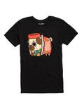 Puglie Pug Poot Loops T-Shirt, BLACK, hi-res