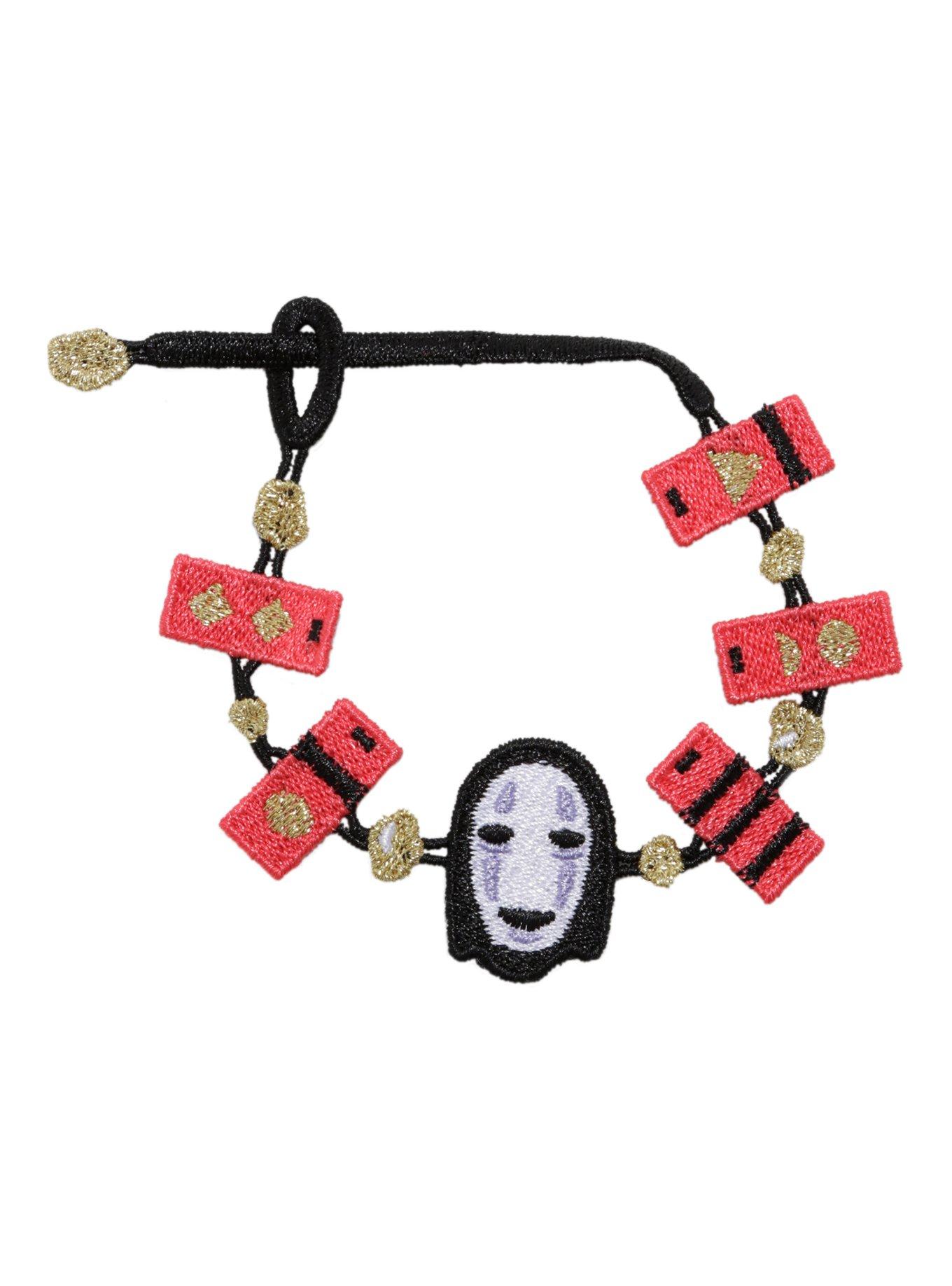 Studio Ghibli Spirited Away No-Face Lace Crochet Bracelet, , hi-res