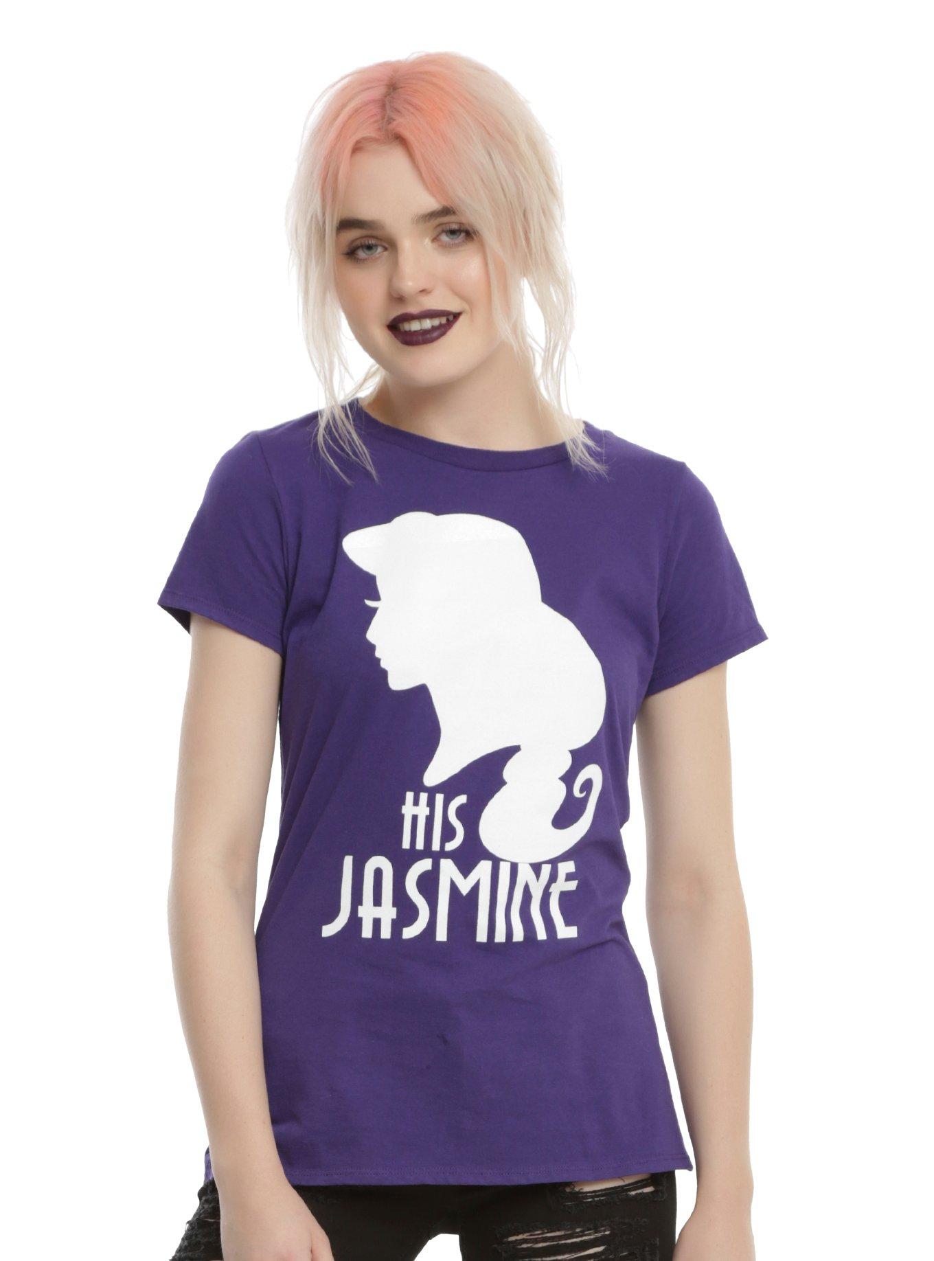 Disney Aladdin His Jasmine Silhouette Girls T-Shirt, PURPLE, hi-res