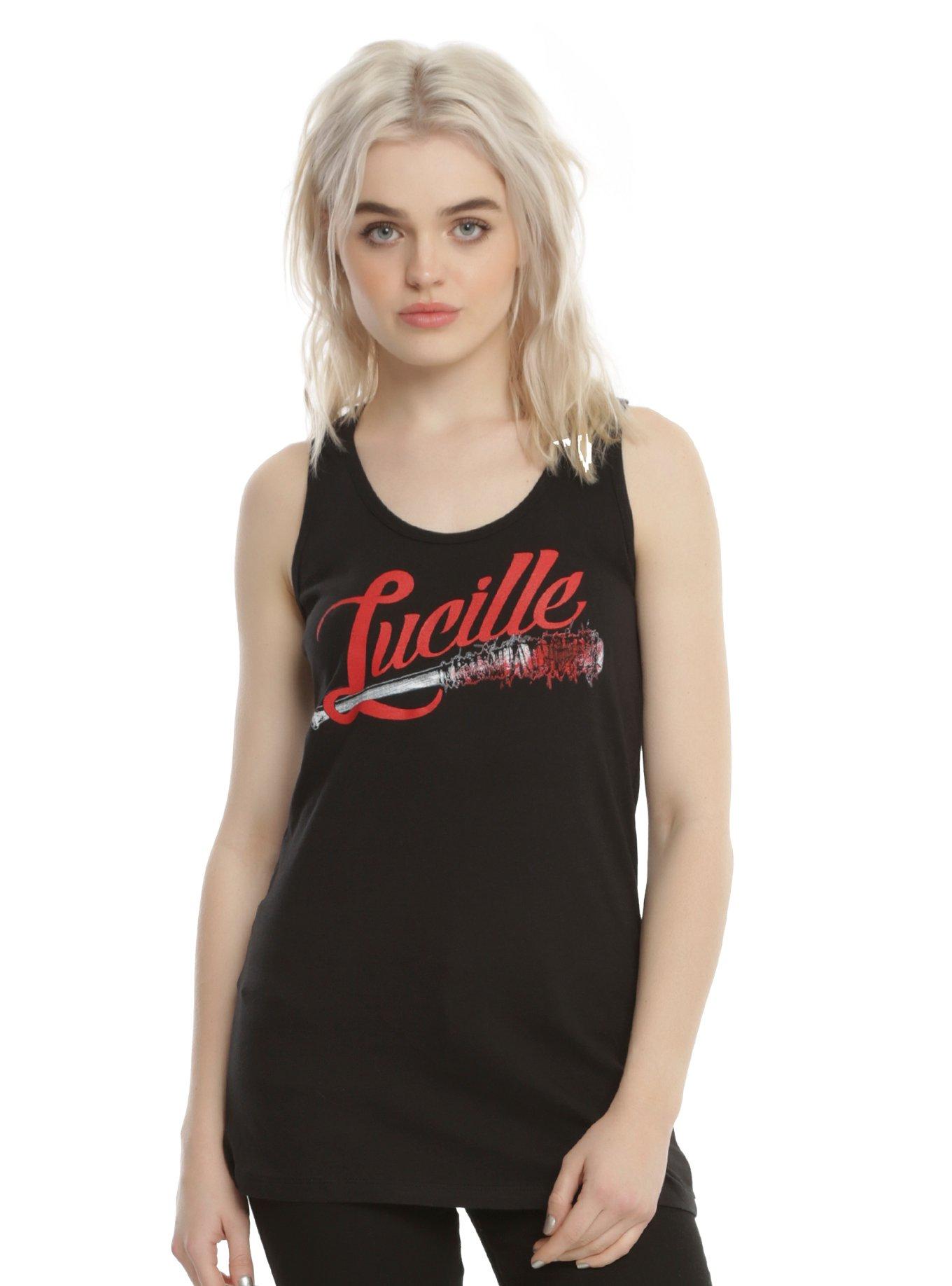 The Walking Dead Lucille Girls Tank Top, BLACK, hi-res