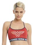 DC Comics Wonder Woman Low-Impact Sports Bra, RED, hi-res