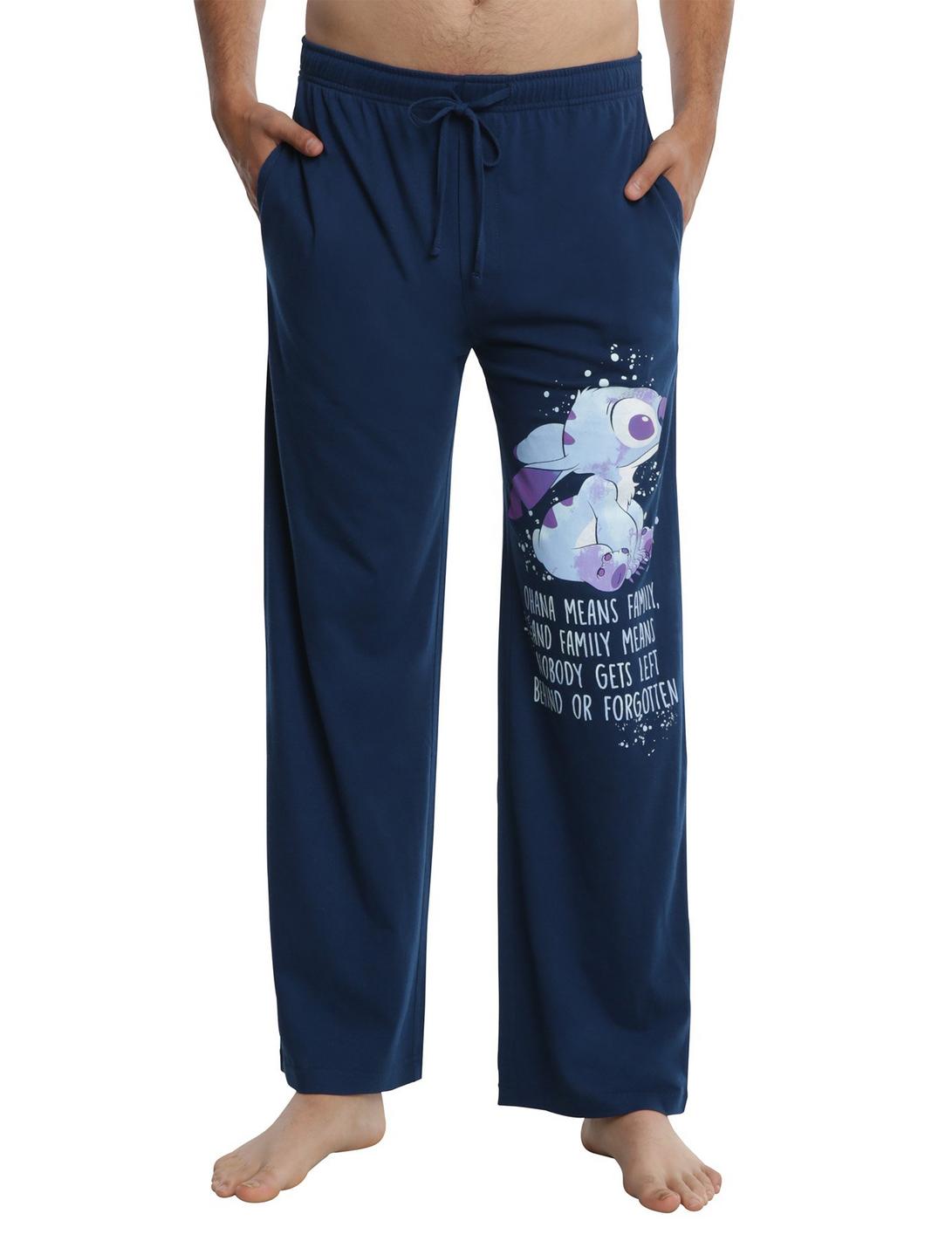 Disney Lilo & Stitch Ohana Means Family Guys Pajama Pants, BLUE, hi-res