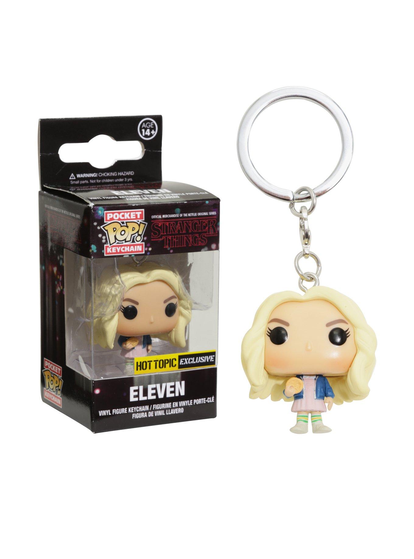 Funko Stranger Things Eleven Pocket Pop! Key Chain Hot Topic Exclusive, , hi-res