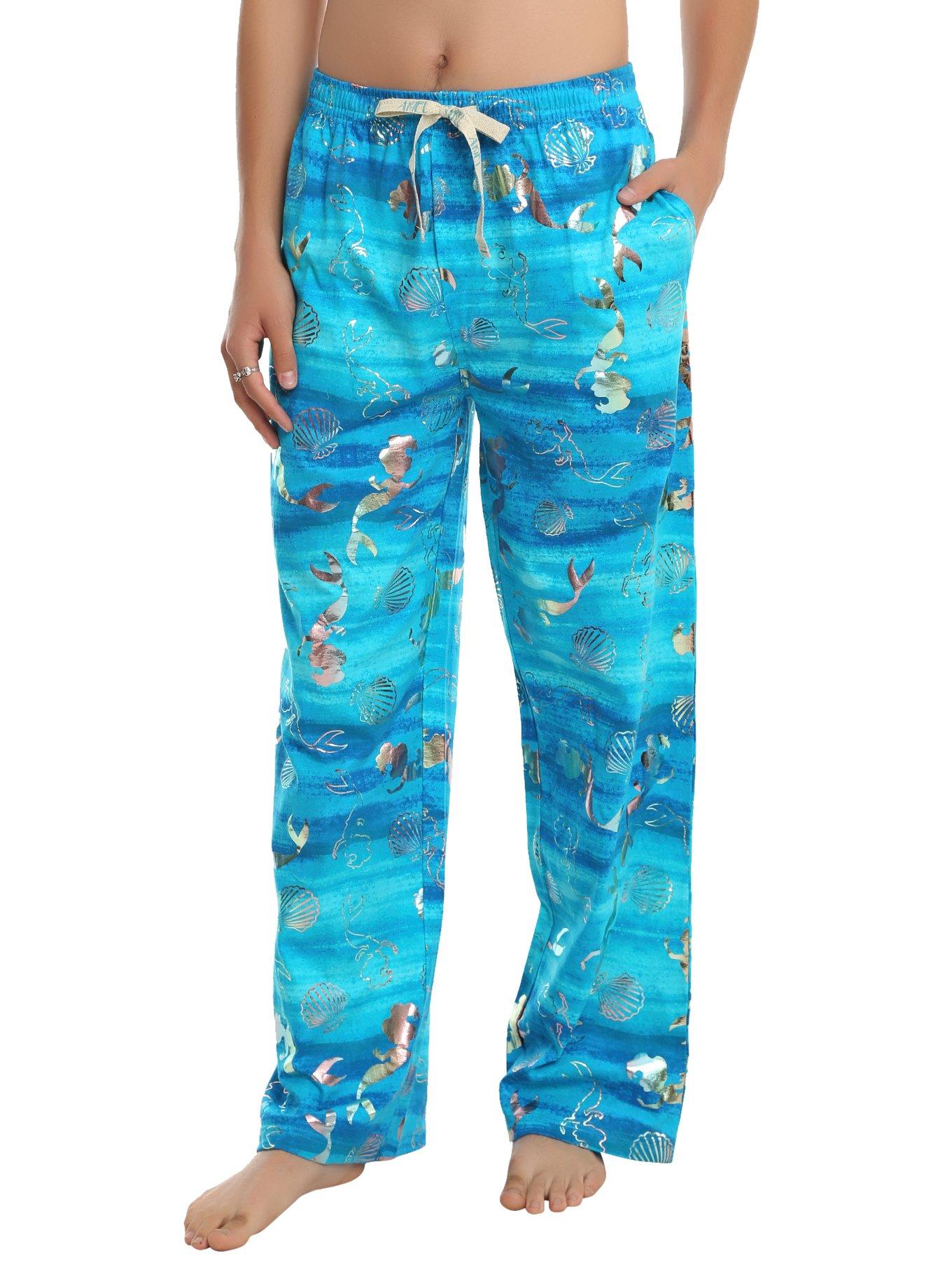 Disney The Little Mermaid Ariel Seashell Hologram Guys Pajama Pants ...