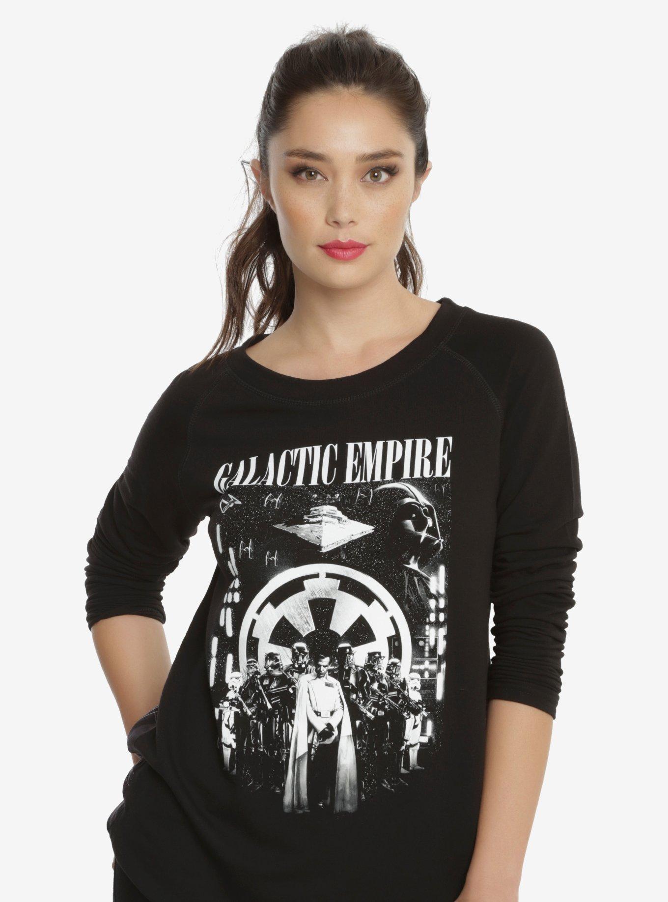Star Wars Galactic Empire Plaid Back Raglan, BLACK, hi-res