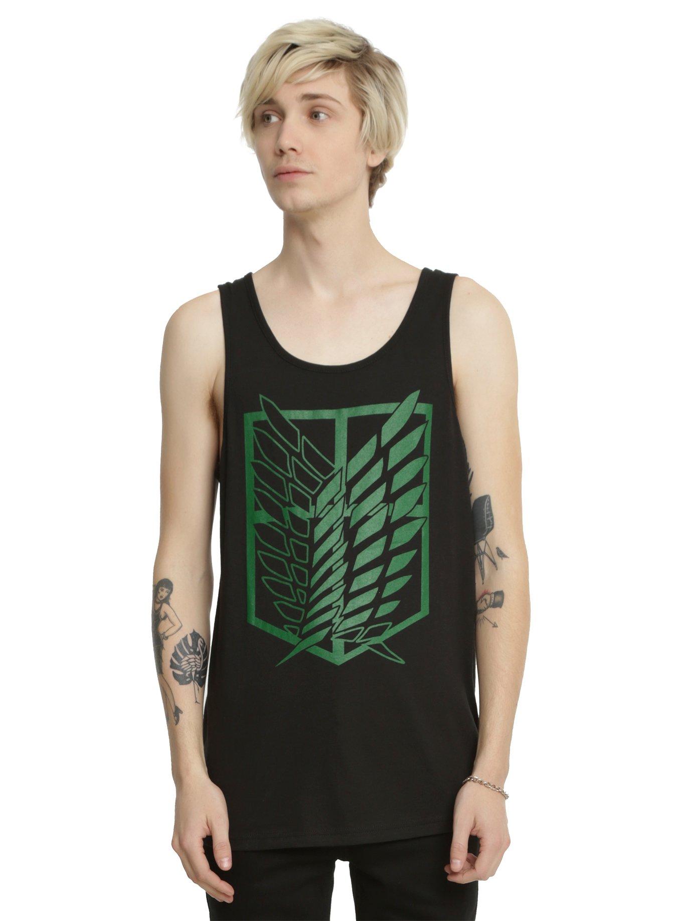 Attack On Titan Scout Regiment Tank Top, BLACK, hi-res