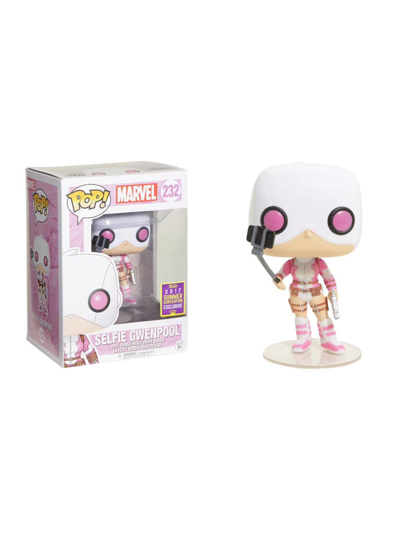 Funko Marvel Pop! Selfie Gwenpool Vinyl Bobble-Head 2017 Summer Convention Exclusive, , hi-res