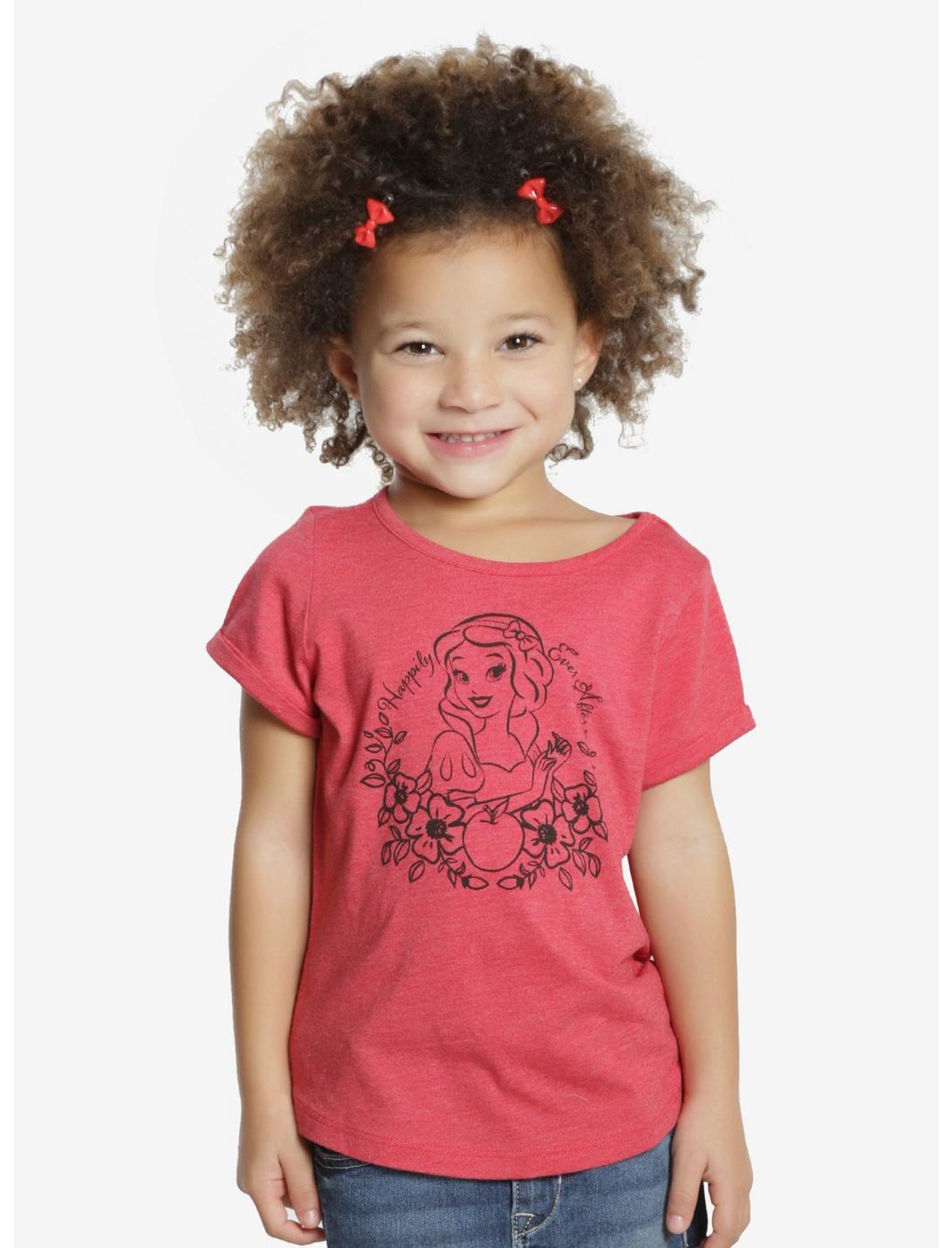 Disney Snow White And The Seven Dwarfs Silhouette Toddler Tee, RED, hi-res