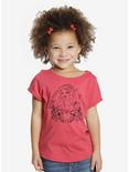 Disney Snow White And The Seven Dwarfs Silhouette Toddler Tee, RED, hi-res
