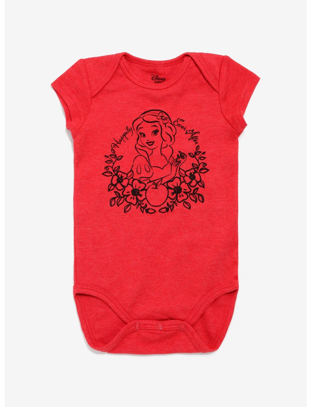 Disney Snow White And The Seven Dwarfs Baby Bodysuit, RED, hi-res